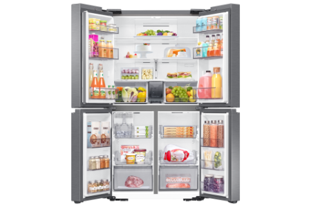 Samsung RF59C700ES9  French Door Kühlschrank mit AI  mit Wassertank E 649L silber,NoFrost