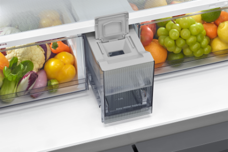 Samsung RF59C700ES9  French Door Kühlschrank mit AI  mit Wassertank E 649L silber,NoFrost