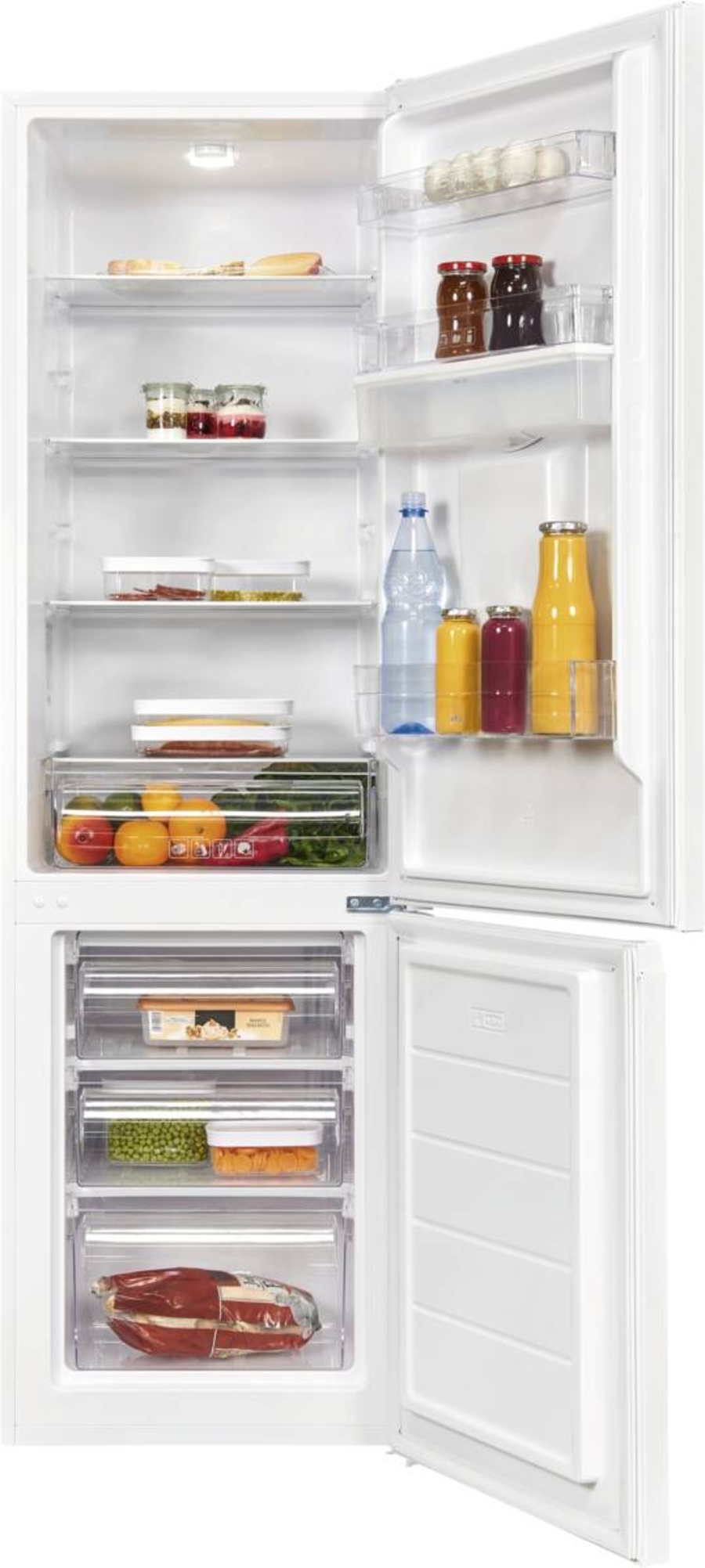 Exquisit KGC265-70-WS-040D Kühl-/Gefrierkombination  Stand Weiss 