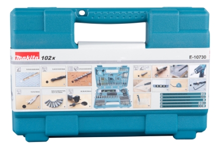 Makita E-10730 Koffer Bit- und Bohrerset 102-teiliges 