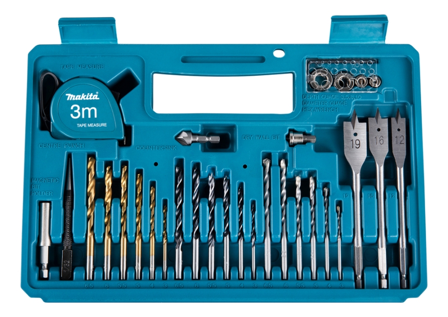 Makita E-10730 Koffer Bit- und Bohrerset 102-teiliges 