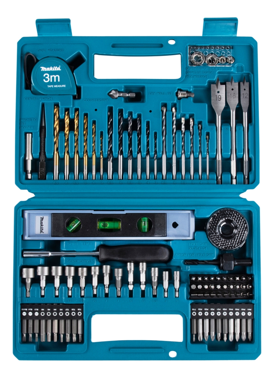 Makita E-10730 Koffer Bit- und Bohrerset 102-teiliges 