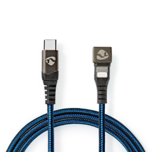 Nedis GCTB39650AL10 USB-Kabel USB 2.0 | Apple Lightning 8-Pin | USB-C™ Stecker | 60 W | 48