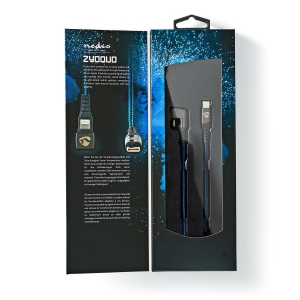 Nedis GCTB39650AL10 USB-Kabel USB 2.0 | Apple Lightning 8-Pin | USB-C™ Stecker | 60 W | 48