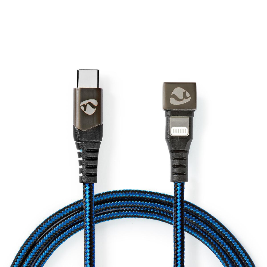 Nedis GCTB39650AL10 USB-Kabel USB 2.0 | Apple Lightning 8-Pin | USB-C™ Stecker | 60 W | 48