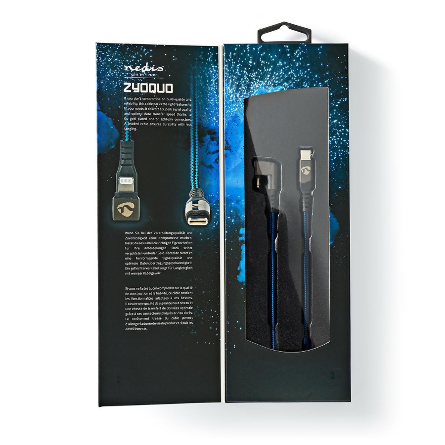 Nedis GCTB39650AL10 USB-Kabel USB 2.0 | Apple Lightning 8-Pin | USB-C™ Stecker | 60 W | 48