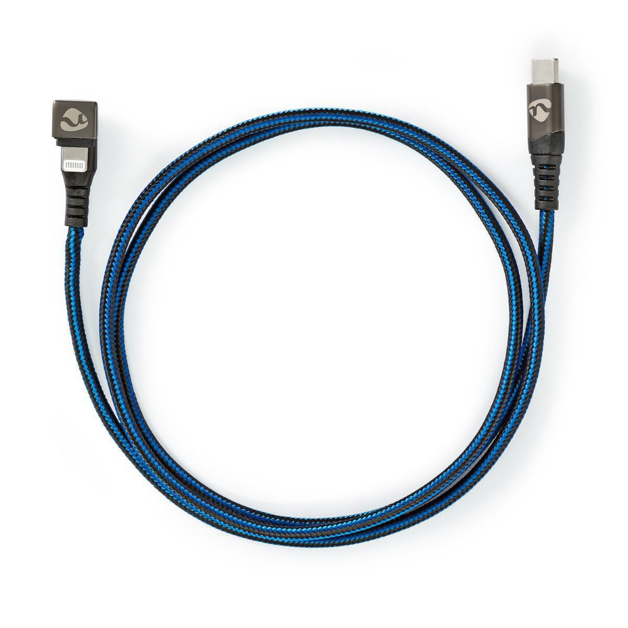 Nedis GCTB39650AL10 USB-Kabel USB 2.0 | Apple Lightning 8-Pin | USB-C™ Stecker | 60 W | 48