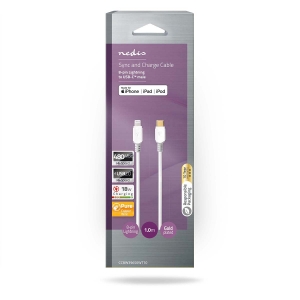Nedis CCBW39650WT10 Lightning Kabel USB 2.0 | Apple Lightning 8-Pin | USB-C™ Stecker |