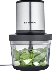 Severin KM 3867 Universalzerkleinerer, 400 W, 1 L, Echtglas-Behälter 