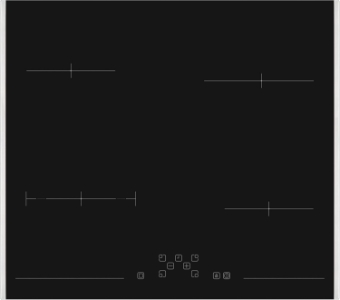 Sharp KH-6V08FT0K-EU Kochfeld Autark 60cm Glaskeramik 