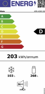 Miele KFN 4395 DD Stand Kühl-Gefrierkombination Edelstahllook NoFrost