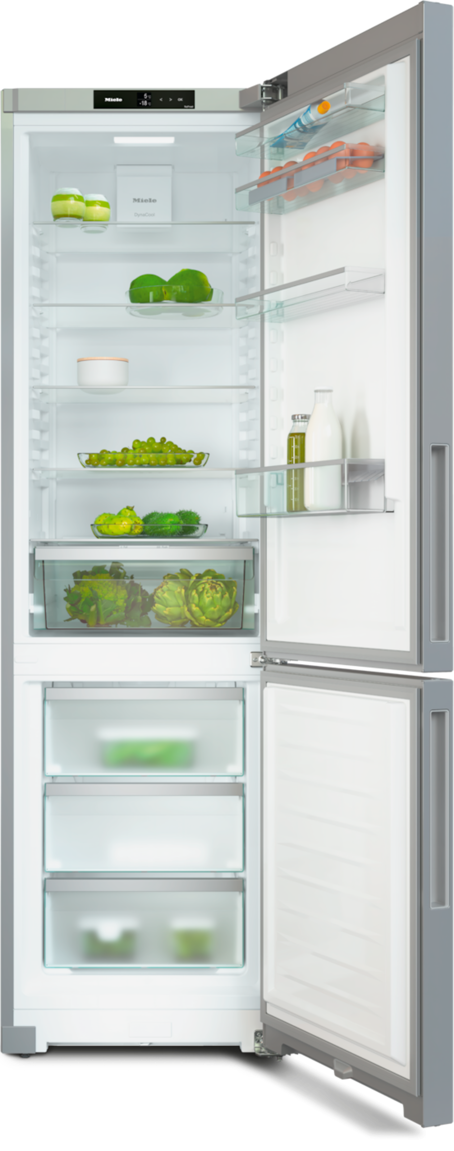 Miele KFN 4395 DD Stand Kühl-Gefrierkombination Edelstahllook NoFrost