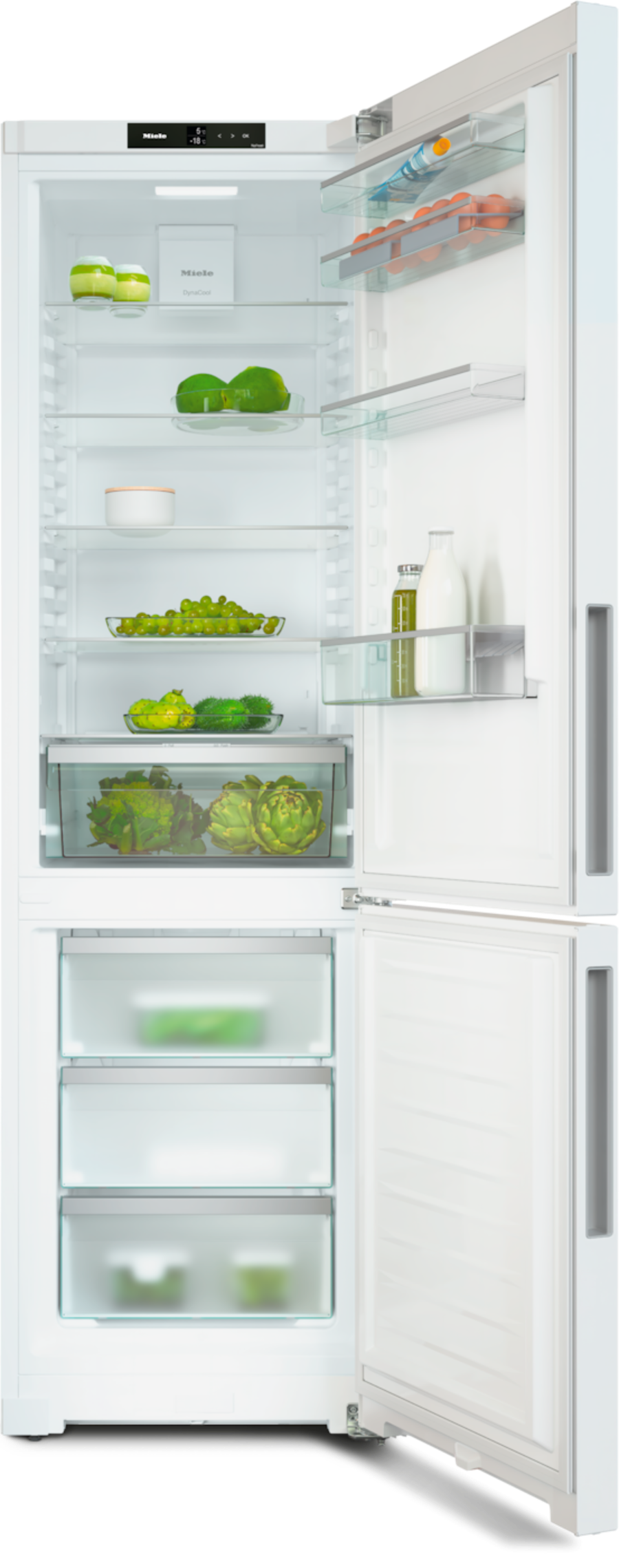 Miele KFN 4395 DD Stand Kühl-Gefrierkombination Weiß NoFrost 