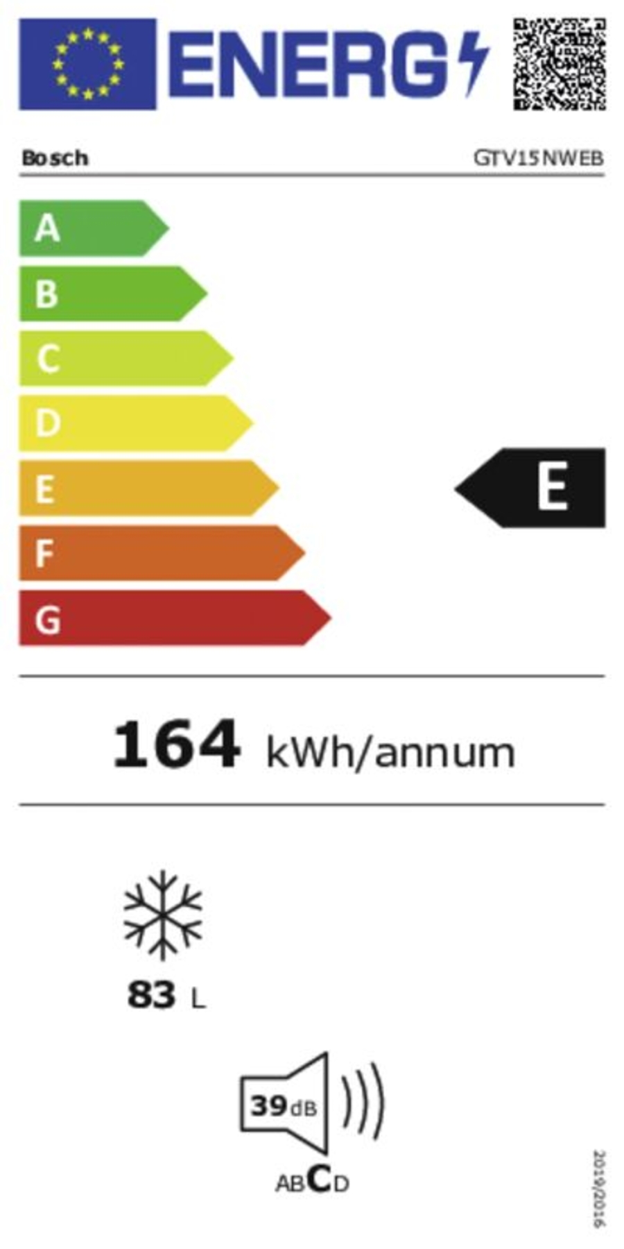 Bosch GTV15NWEB  Tischgefrierschrank, 85 x 56 cm, Weiß 