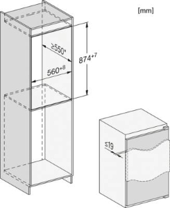 Miele K 7128 D Einbau-Kühlschrank  