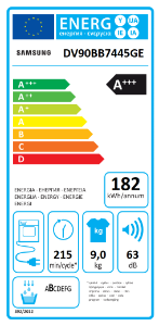 Samsung DV90BB7445GES2  Wärmepumpentrockner 9kg A+++ AI Dry 