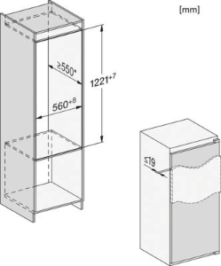 Miele K 7328 D Einbau-Kühlschrank 