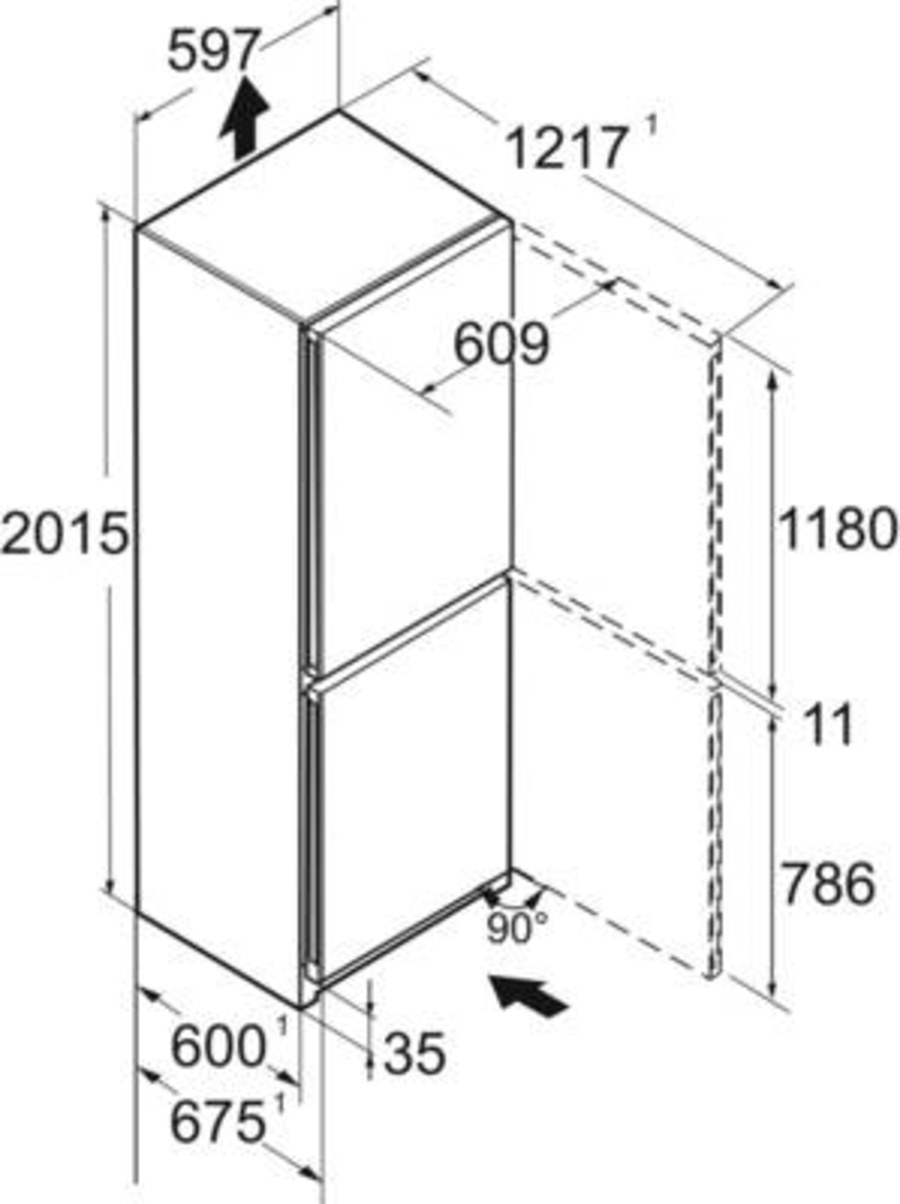 Liebherr CBNa 572i-22 Kühl-Gefrierkombination mit BioFresh und NoFrost
