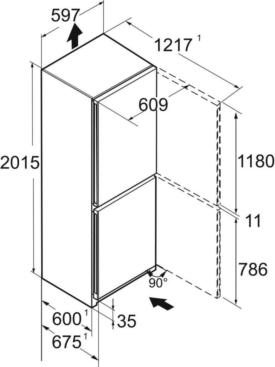 Liebherr CBNa 572i-22 Kühl-Gefrierkombination mit BioFresh und NoFrost