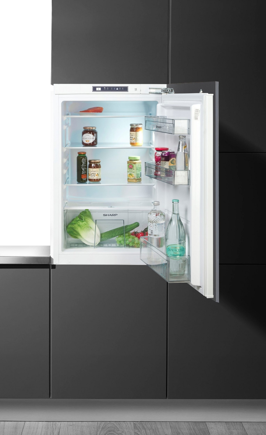 Sharp SJ-LD125E0XD-E Kühlschrank Einbau 88 Nische, 126 L, Festtür 