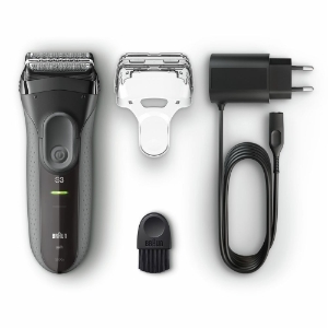 Braun Personal Care Series 3 ProSkin 3000s Elektrorasierer, Schwarz – wiederaufladbarer Rasierer Herren