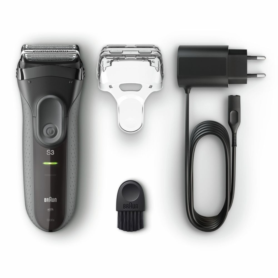 Braun Personal Care Series 3 ProSkin 3000s Elektrorasierer, Schwarz – wiederaufladbarer Rasierer Herren