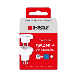Skross SKR1500206E Reise-Adapter Reiseadapter Combo  World für Schweiz mit Schutzkontakt