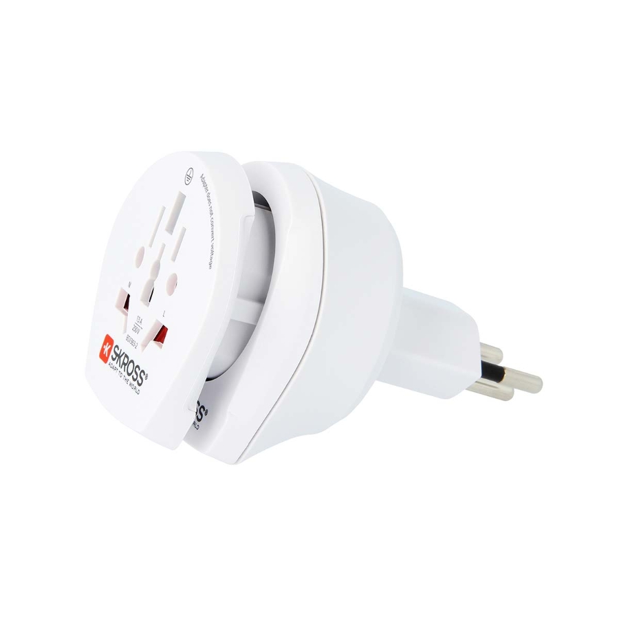 Skross SKR1500206E Reise-Adapter Reiseadapter Combo  World für Schweiz mit Schutzkontakt
