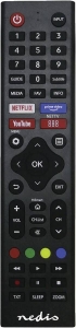 Nedis TVRC45HIBK Ersatz Fernbedienung Passend für: Hi-Sense Vorprogrammiert | 1 Gerät | Amazon Prime / Disney + Button 