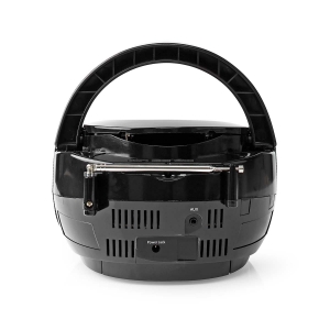 Nedis SPBB100BK CD-Player Boombox Batteriebetrieben / Netzstromversorgung | Stereo | 9 W 