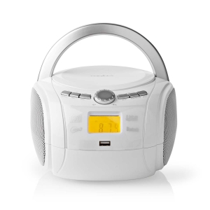 Nedis SPBB100WT  CD-Player Boombox Batteriebetrieben / Netzstromversorgung | Stereo | 9 W |
