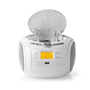 Nedis SPBB100WT  CD-Player Boombox Batteriebetrieben / Netzstromversorgung | Stereo | 9 W |