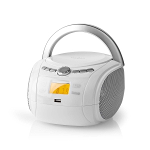 Nedis SPBB100WT  CD-Player Boombox Batteriebetrieben / Netzstromversorgung | Stereo | 9 W |