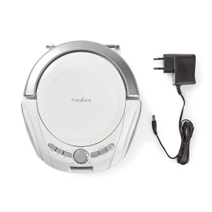 Nedis SPBB100WT  CD-Player Boombox Batteriebetrieben / Netzstromversorgung | Stereo | 9 W |