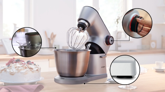 Bosch MUM9D33S11 OptiMUM Küchenmaschine 1600 W Platinum-Silber