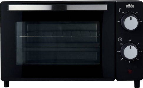 Silva MB1000 Minibackofen 10l 650 Watt schwarz/chrom  