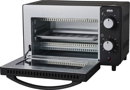 Silva MB1000 Minibackofen 10l 650 Watt schwarz/chrom  