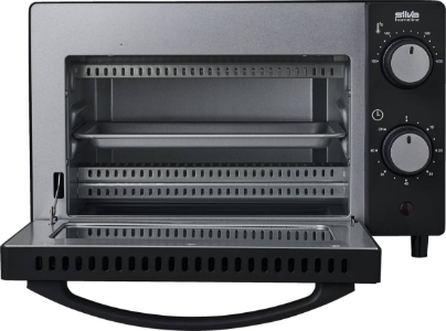 Silva MB1000 Minibackofen 10l 650 Watt schwarz/chrom  