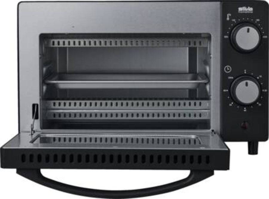 Silva MB1000 Minibackofen 10l 650 Watt schwarz/chrom  