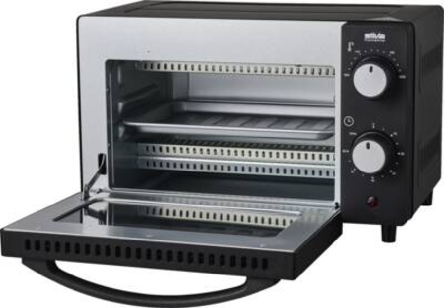 Silva MB1000 Minibackofen 10l 650 Watt schwarz/chrom  