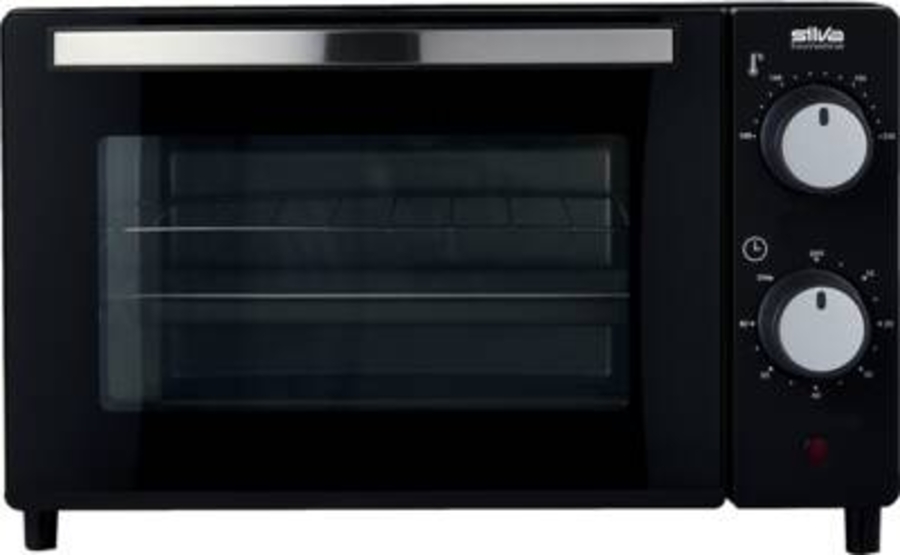 Silva MB1000 Minibackofen 10l 650 Watt schwarz/chrom  