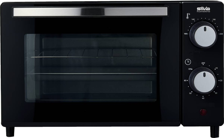 Silva MB1000 Minibackofen 10l 650 Watt schwarz/chrom  