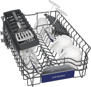 Siemens SR53ES01LD  Geschirrspüler Einbau teilintegriert  45 cm Edelstahl/schwarz