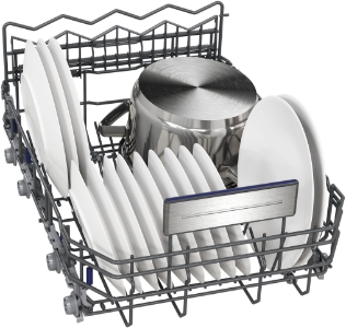 Siemens SR55ZS01MD Geschirrspüler Einbau teilintegriert 45 cm mit Besteckschublade