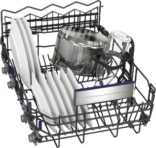 Siemens SR55ZS10ME Geschirrspüler Einbau teilintegriert 45 cm mit Besteckschublade ,Zeolith