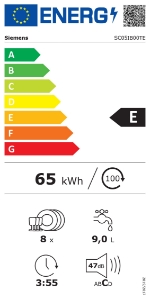 Siemens SC05IB00TE Einbau-Modular-Geschirrspüler 60 cm, Schwarz 