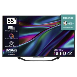Hisense 55U7KQ 139 cm/55 Zoll, 4K Ultra HD, Smart-TV grau Fernseher