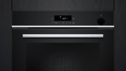 Siemens HR532GBS3 Backofen Einbau mit Dampfunterstützung Edelstahl/ Schwarz