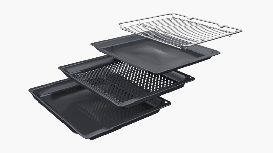 Siemens HR532GBS3 Backofen Einbau mit Dampfunterstützung Edelstahl/ Schwarz