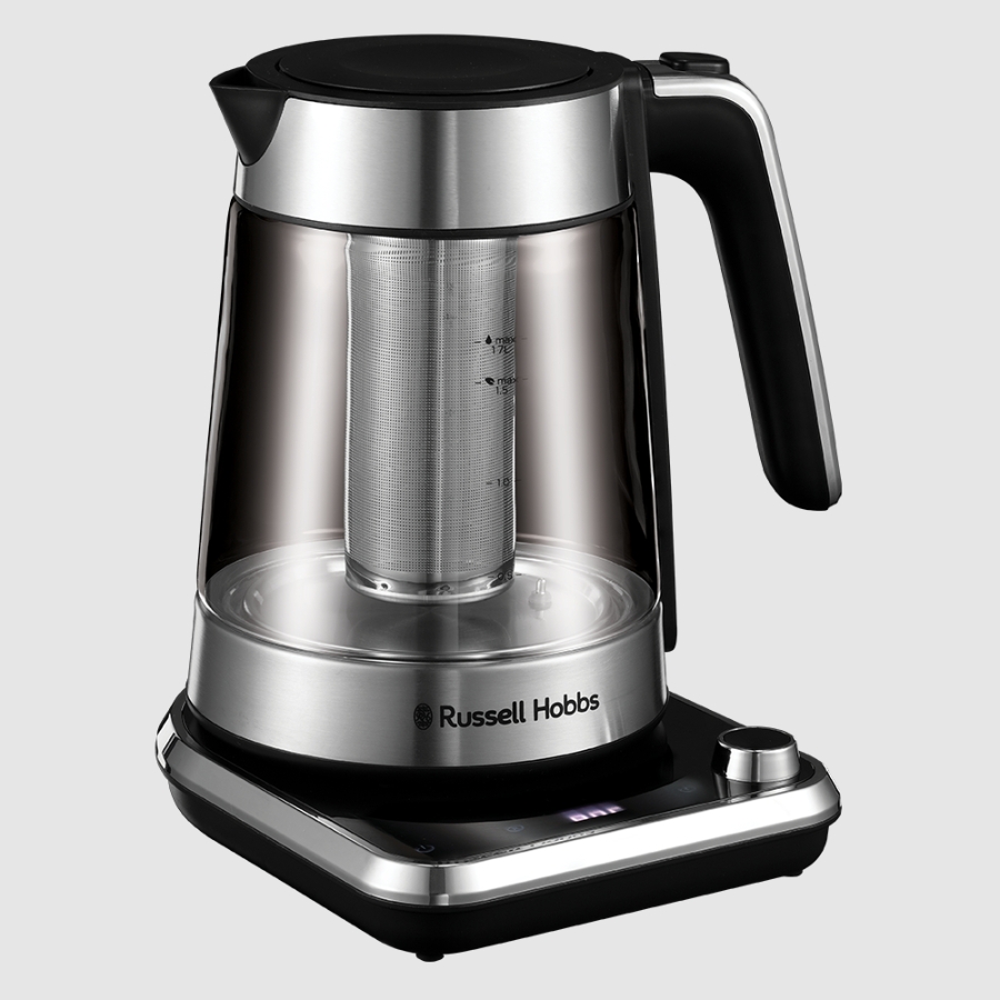 Russell Hobbs 26200-70 Attentiv Wasserkocher mit Temperatureinstellung  2400W,Edelstahl,1.7 Liter